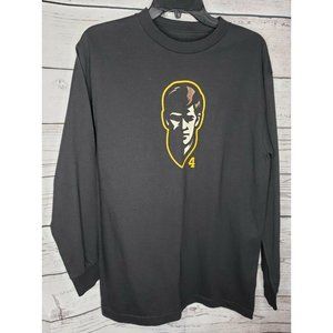 Black Long Sleeve 4 Face Shirt Cotton Medium Made In Canada